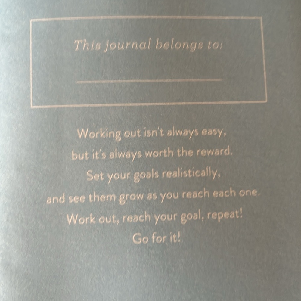Gray Exercise Journal - Picture 5 of 5